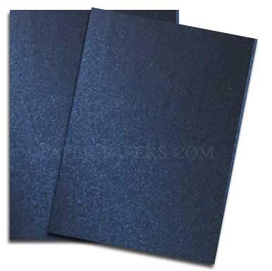 Shine MIDNIGHT Blue - Shimmer Metallic Card Stock Paper - 8.5 x 14 Legal Size - 107lb Cover (290gsm) - 150 PK