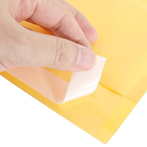 Sxzqjybb Padded envelopes,Bubble envelopes, 100pcs Kraft Paper Bubble Envelopes Bags(120x180mm)