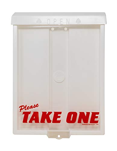 Mediz Outdoor Real Estate Brochure Flyer Box with Snap Shut Lid, Take One Document Holder, 100 - 8.5 x 11 Documents, Flyers, Literature, Notice and Other Outdoor Marketing Needs