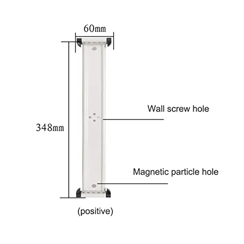 GFSGHZZ Wall Mount Reference Organizer - Catalog Display Rack, with 5 Display Pockets Wall Mount Reference System, 10 Sheet Capacity Universal Pockets, Wall Display Folder Binder,Yellow