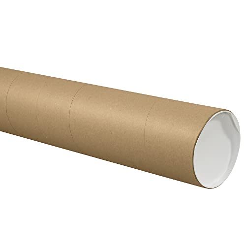 Tape Logic TLP6060KHD Jumbo Mailing Tubes, 6" x 60", Kraft (Pack of 10)