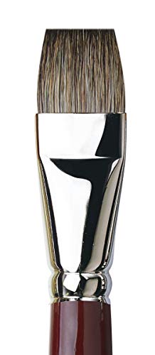 da Vinci Oil & Acrylic Series 1840 Oil Paint Brush, Bright Russian Black Sable, Size 24