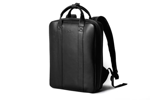 Full-Grain Leather Work Backpack by Harber London