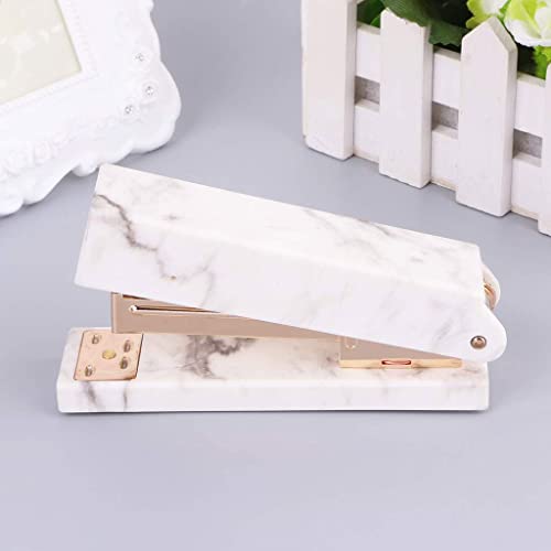 BNISRGLD Marble Stapler - Desktop Binding Supplies Student Medium and Small