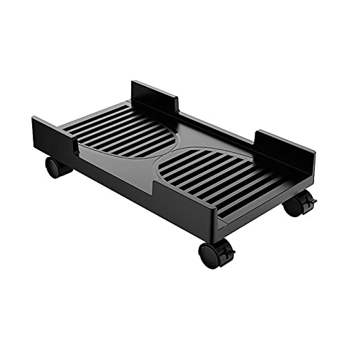 Computer Tower Stand Printer Table Computer Tower Stand, Mobile CPU Holder with 4 Caster Wheels Fits for Most Computer Tower, Printer, Under Desk PC Holder CPU Stand Cart Computer Stand for Desktop To
