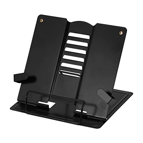 CVXSDFI Adjustable Metal Book Stand Portable Reading Holder Support Document Shelf Bookstand Recipe