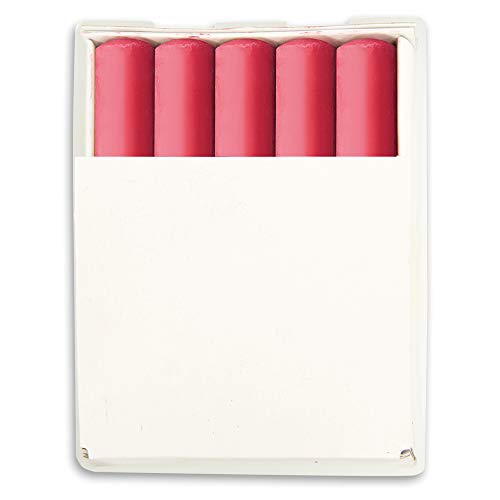 Shinwa Sokutei 74142 Construction Chalk Red, Pack of 10, Plastic Case Included