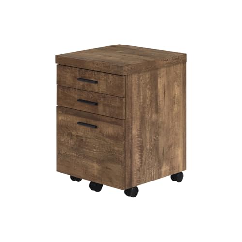 Office Room Spacious 3 Drawer File Cabinet with Black Colored Drawer Handles, Home Office File Cabinet with Smooth Drawer Glides, Easy to Assemble