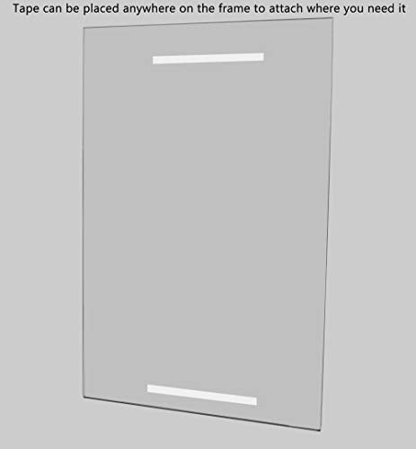 Marketing Holders 20 Pack Wall Sign Holder 11" x 17" with Tape for Artist Information and Historical Facts in Galleries and Museums Clear Acrylic Hours of Operation or Exit Routes Sleeve