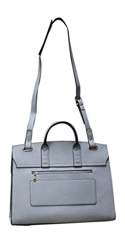 Simply Noelle Cobblestone Briefcase - Steel
