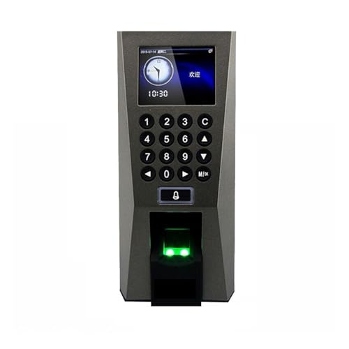 F18 Enterprise Fingerprint Time Clock Access Control Machine Fingerprint Attendance Machine for Small Businesses and Offices with Multi-Language and Staff Support(Fingerprint ID Card)