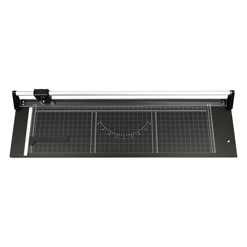 Rotary Paper Cutter, Manual Paper Trimmer Heavy Duty Guillotine Trimmer 36" Cut Width for Photo Paper Card Stock Office Paper