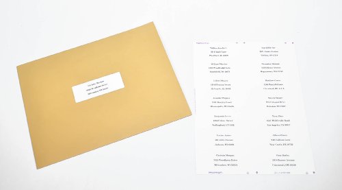 Compulabel Mailing Labels for Laser and Inkjet Printers, 4 x 1 1/2 Inches, Permanent Adhesive, 14 per Sheet, 1000 Sheets per Carton