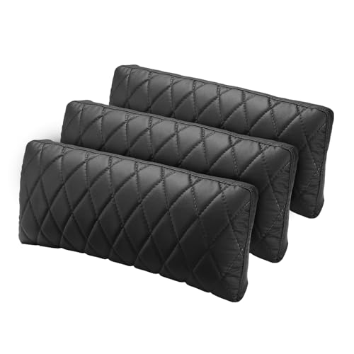 Weilianda Memory Foam Quilted Lumbar Support Pillow Back Cushion, 3 Set
