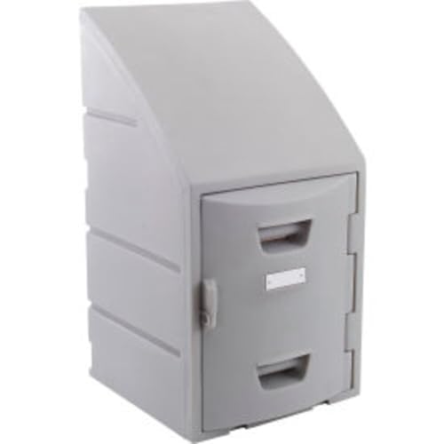 Box Plastic Locker for 4 Tier - Sloped Top 15 x 15 x 29 Gray - 1 Each