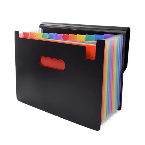 Filing Envelopes 12 Layers of Office Supplies Document Organizer A4 Multi Layer Classification Folder(Color)