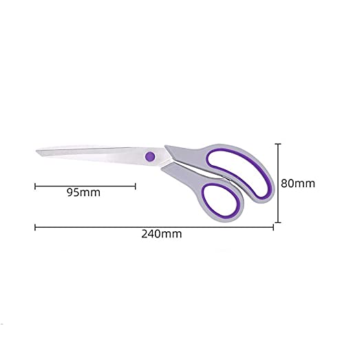 DSWMY Craft Scissors, Craft Scissors for Fabric 10 Inch Tailors Stainless Steel Sewing Tool