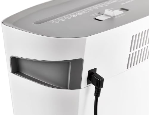 Dahle PaperSAFE PS 100 Paper Shredder, Oil Free, Jam Protection, Security Level P-4, 5 Sheet Max, Shreds Staples, Paper Clips & Credit Cards