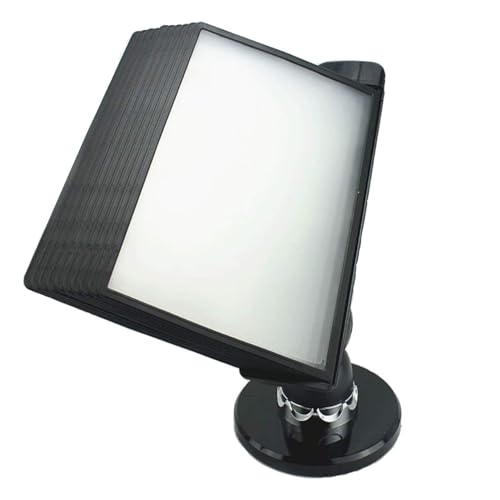 VRFTGHYJU Adjustable Wall Mount Desk Flip File Holder 10 Or 20 Pocket Letter Size Black