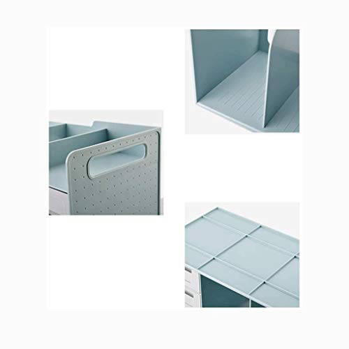 AFPSDLFJDLS Mesh Desk Organizer with Sliding Drawer, Magazine File Book Holder Desktop Organizer Vertical Folder for Office Organization