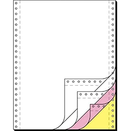 Sigel 33244 Computer Paper, 12 -inch x 240 mm, Vp's, 4Part, White/Pink/Yellow Copies Punched, 60/53/57 GSM, Blank, 500 Sets