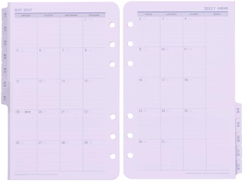 Franklin Planner 86935 Universal Weekly Refill, 12 Month Edition, Starts January 2027, Compact