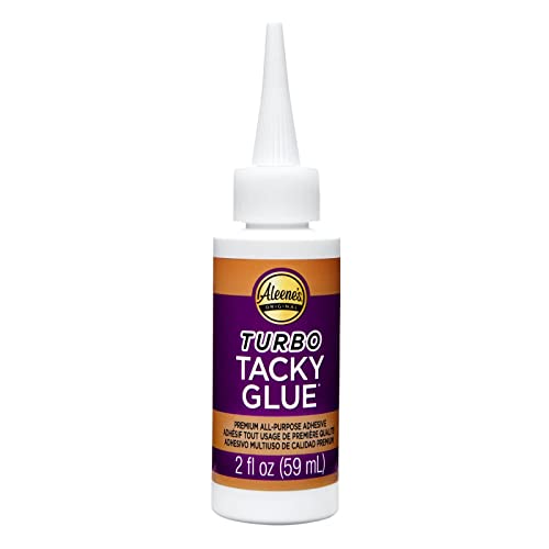 Aleene's 18 Pack Original Turbo Tacky Glue, Clear, High Viscosity, Fast Drying, Nontoxic, Safe for Craft Surfaces