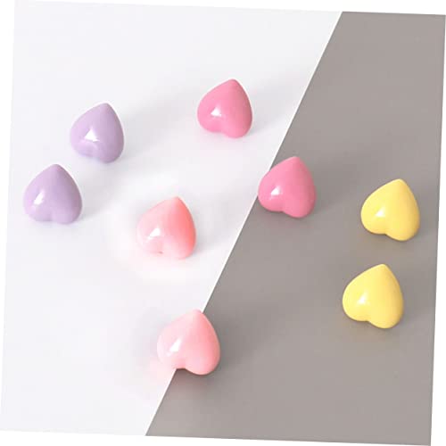 Color Poster 32 Pcs Colored Love Pins Tacks Decorative Pushpins Portable Push Pin Bulletin Board Decorations Cute Thumbtacks Thumb Tacks Maps Push Office Accessories Heart Metal (Random Colorx
