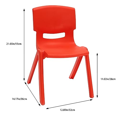 6-Pack Stackable Kids Chairs Plastic School Chairs for Classroom, Daycare, Home – Lightweight, Easy Clean, Ergonomic (Multi-Color A)