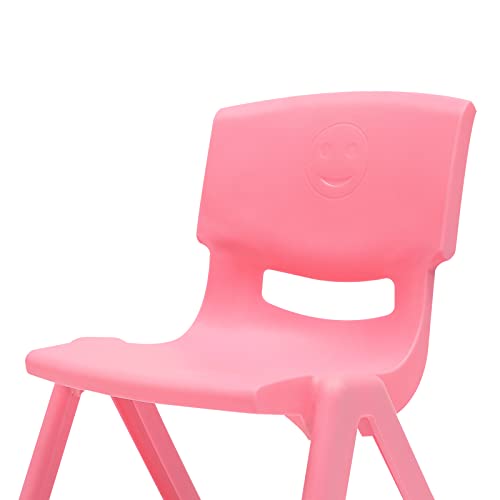6-Pack Stackable Chairs Plastic School Chairs for Classroom, Daycare, Home – Lightweight, Easy Clean, Ergonomic (Multi-Color B)