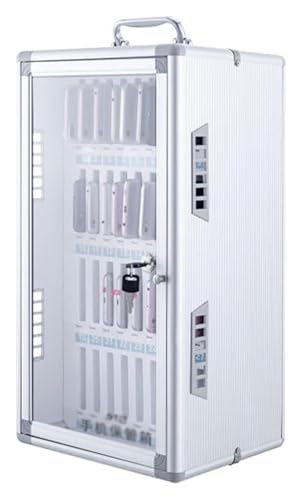 Cell Phone Locker, Cell Phones Storage Cabinet, Aluminum Alloy Cell Phones Holder Storage Box Pocket Chart Storage Locker Box for School Office(36)