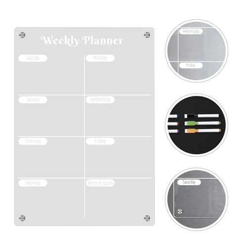 Weekly Planner Board Daily Schedule Magnetic Whiteboard