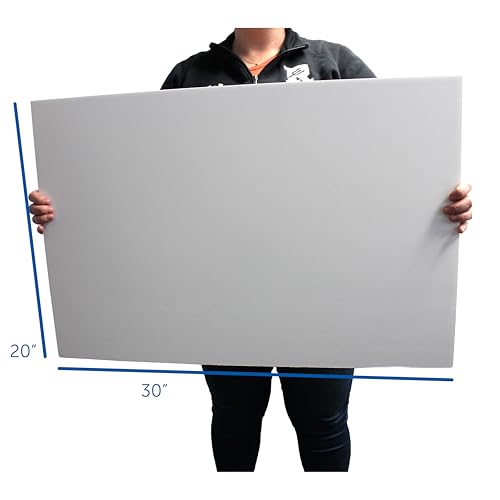 Flipside Products White Foam Board 20” x 30” - Premium Double-Sided with White Foam Core, 3/16" Thick - Photography Mounting, Art Projects, Presentations, Display & Signage – Pack of 40