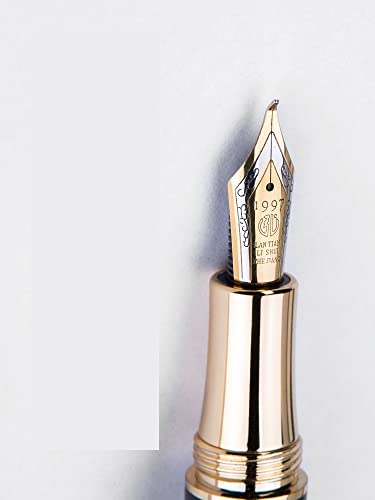 YQBUER Pen Adult Business Office Men's and Women's Maki-e Students with Practice Calligraphy Writing Art Gift Box Antique high-end Gift Pen Chinese Style Gift (Color : D, Size : 1.2mm Elbow)