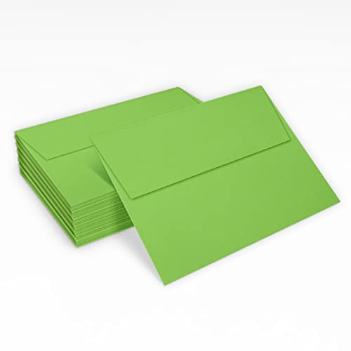 LUXPaper A7 Invitation Envelopes | Peel & Press | 5 1/4" x 7 1/4" | Limelight Green | 80lb. Text | 500 Qty