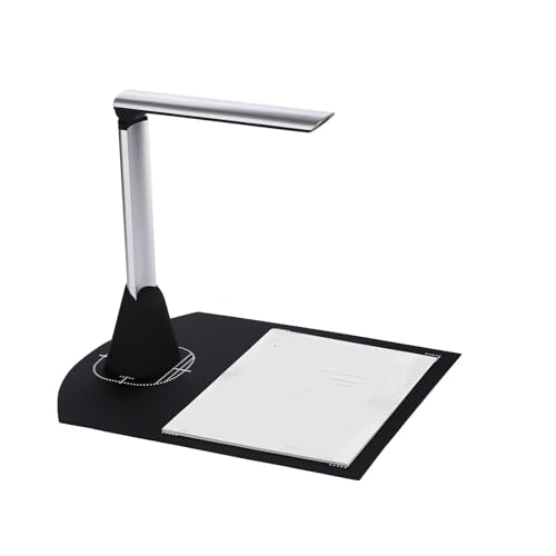 Document Camera, Document Camera Scanner, 8 Megapixel HD A4 Capture Size, with LED Light Teaching Software for Online, Improve Efficiency for Live Demo