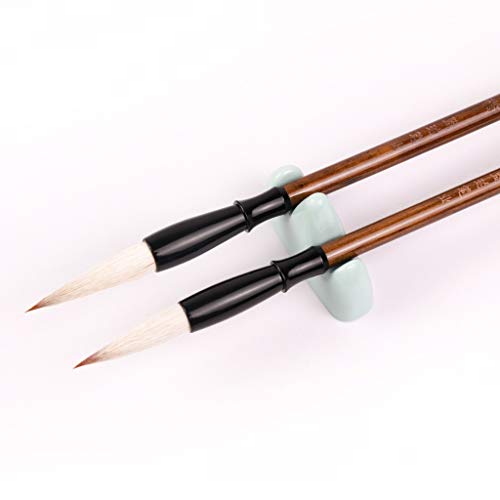 HBJWOV 6pcs/Set Memory Wooden Writing Brushes Pen Traditional Ink Calligraphy Set for Painting Drawing Festival Couplets