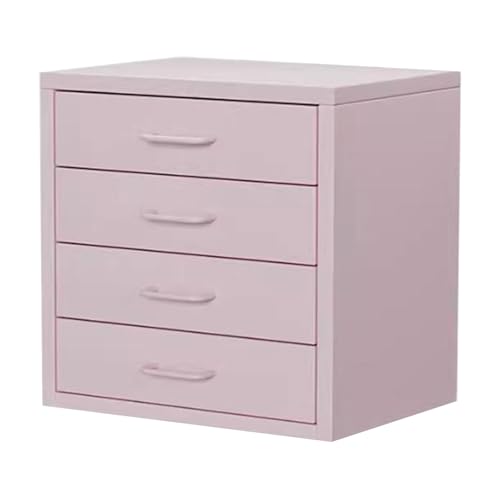 ELEFOCUS Small Body Large Capacity! Four Drawer Metal File Cabinet, Office Storage in one Step!(Size:35cm*26cm*35cm)