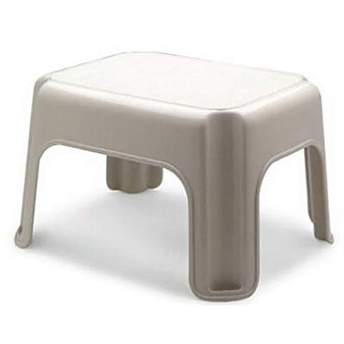 Rubbermaid Roughneck Plastic Step Stool, 300 lb Capacity, Bisque, 3-Pack