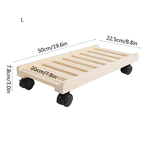 Computer Tower Stand Printer Table Computer Host Stand with Wheels Under Home Office Desk, CPU Rolling Stand, Computer Tower Cart, Wood Mobile PC Holder Computer Stand for Desktop Tower