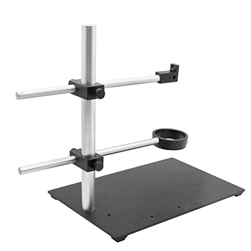 Microscope Accessories Kit Universal Adjustable Professional Base Stand Holder Desktop Support for USB Digital Microscope Magnifier Loupe Camera Microscope Slides(Style A)