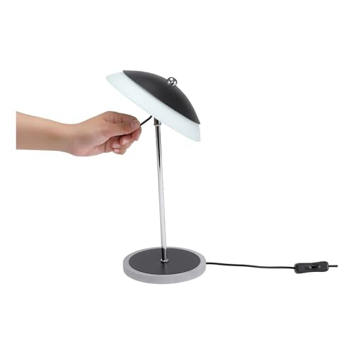 PureOptics LED Desk Lamp with Adjustable Head, Modern Banker's Lamp Style, Natural Daylight