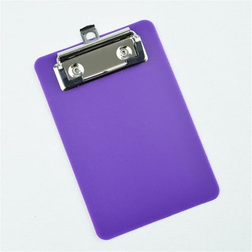 Clipboards Bulk 10Pcs Portable Multi-Function Clipboard Organizer Hangable Mini Plastic Note Holder for Home Office School for Professionals(Purple)