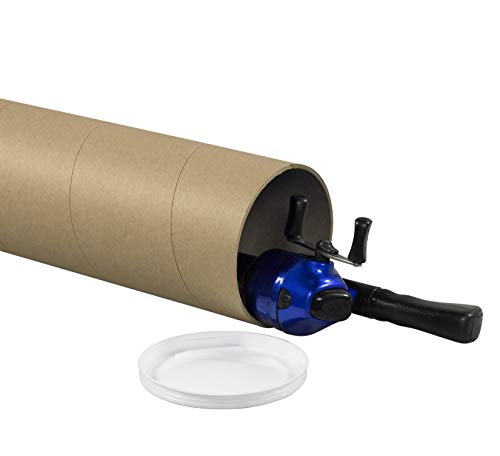 BOX USA BP5060KHD Jumbo Mailing Tubes, 5" x 60", Kraft (Pack of 15)