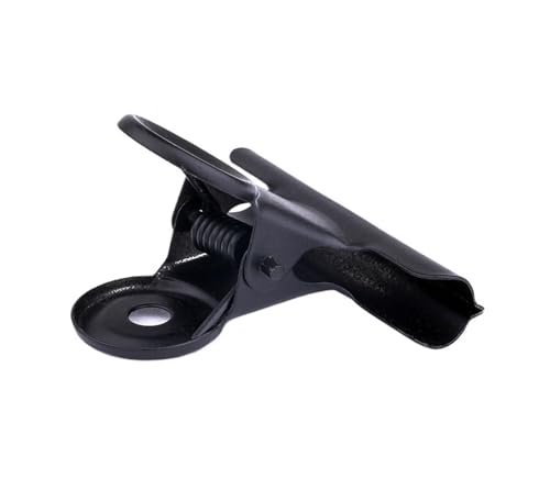 BMFHAO 10pcs Black Metal Clip Stationery Office Supplies Household Paper Clip Fixing Small Book Clip Sketching Board Clamp Cip Black(63mm)