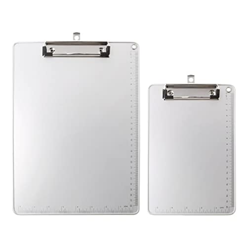 QERTYHKK Portable A4/A5 Aluminum Alloy Writing Clip Board Antislip File Hardboard Paper Holder for Office School Stationery Supplies