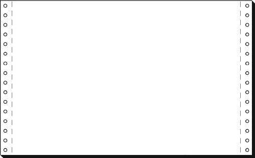 SIGEL 08330 Listing Paper, 8" x 330 mm, 1-Part, 60 GSM, vp's, Blank, 2000 Sheets