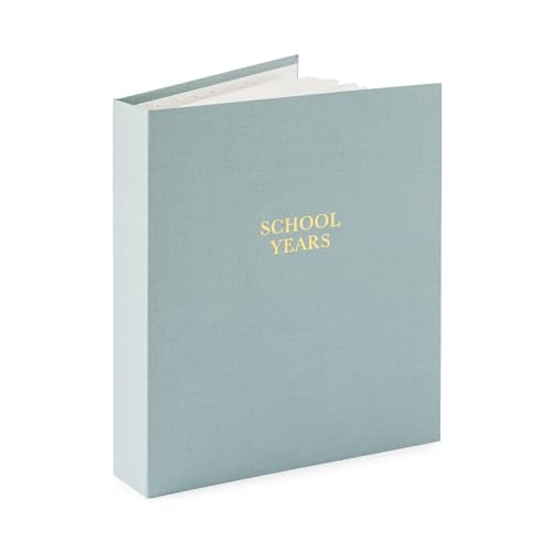 Sugar Paper School Years Memory Book, School Photo Album for Kids from Preschool to 12th Grade, Childhood Keepsake Album with Guided Prompts and Storage Pocket, School Picture Organizer