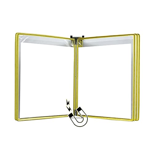KGDJBGSE Wall Mounted File Folder Holder 10 Pockets A4 Display Organizer for Wall Hanging Metal Device(Unique Colour)