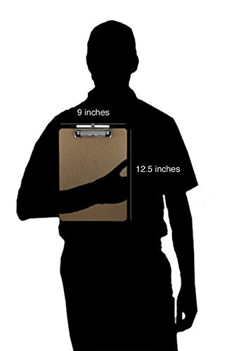 Trade Quest Clipboards Pen Holder Clip Letter Size (30 - Pack) (Pen Included)